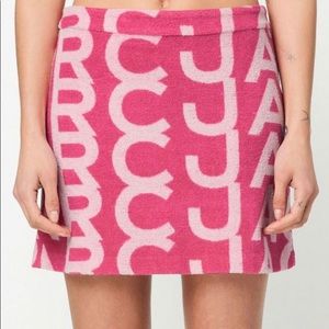 Marc Jacobs Monogram Skirt Pink Size L 100% Authentic